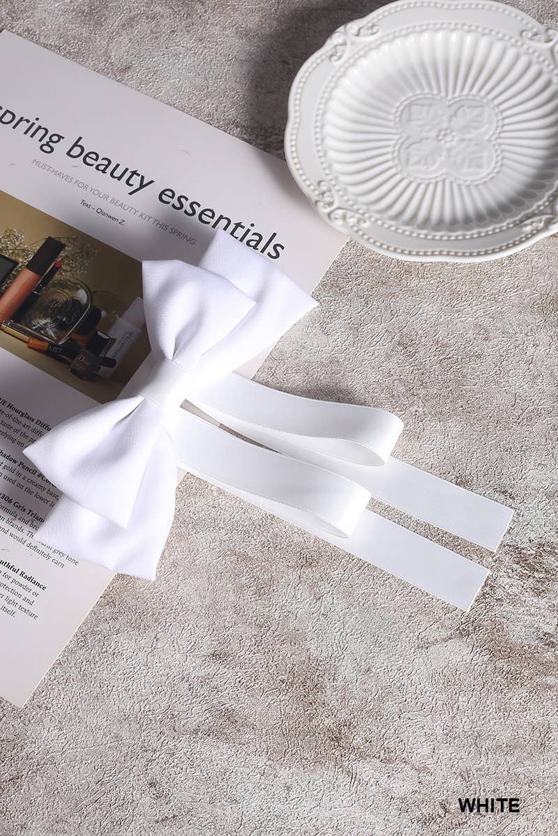 ,,, SI-26308 Silk Satin Bow Hair Clips Barrettes